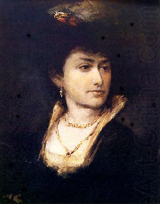 Portrait of Artist's Sister - Anna., Maurycy Gottlieb